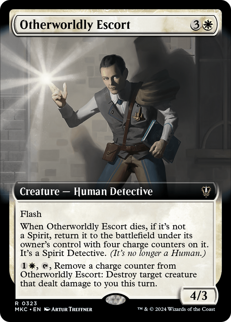 Otherworldly Escort (MKC-323) - Murders at Karlov Manor Commander: (Extended Art) [Rare]