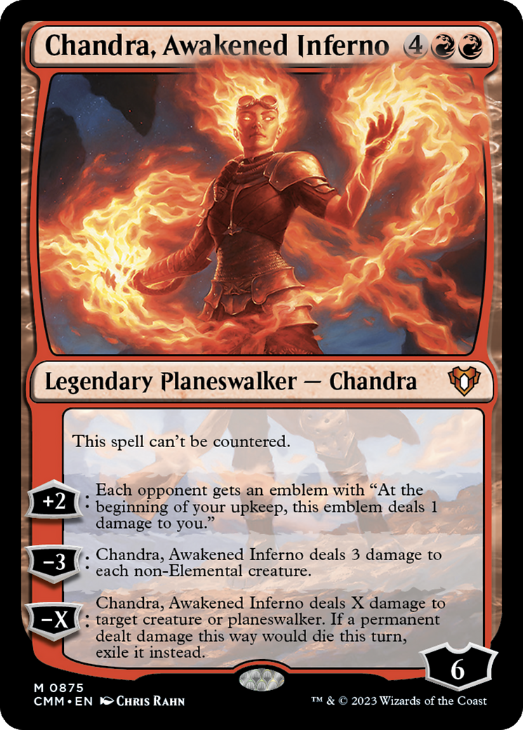 Chandra, Awakened Inferno (CMM-875) - Commander Masters [Mythic]