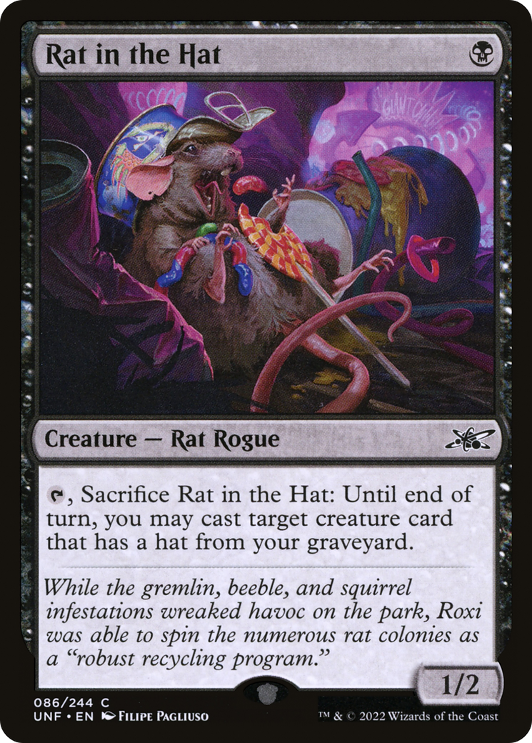Rat in the Hat (UNF-086) - Unfinity Foil [Common]