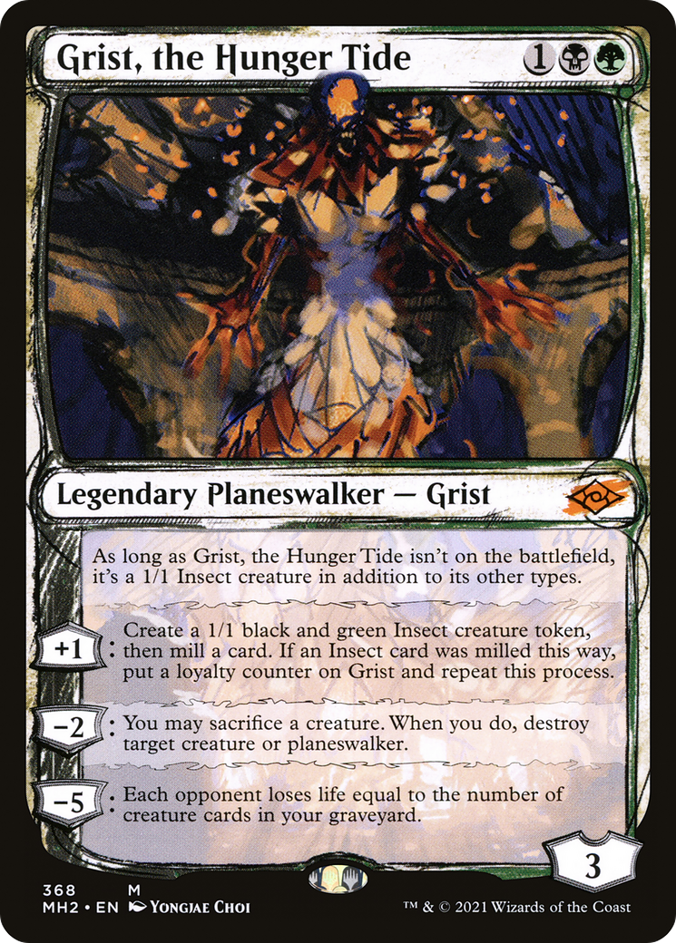 Grist, the Hunger Tide (MH2-368) - Modern Horizons 2: (Showcase) [Mythic]
