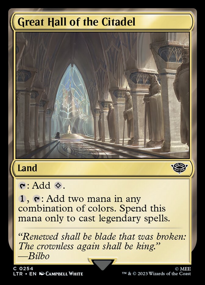 Great Hall of the Citadel (LTR-254) - The Lord of the Rings: Tales of Middle-earth [Common]