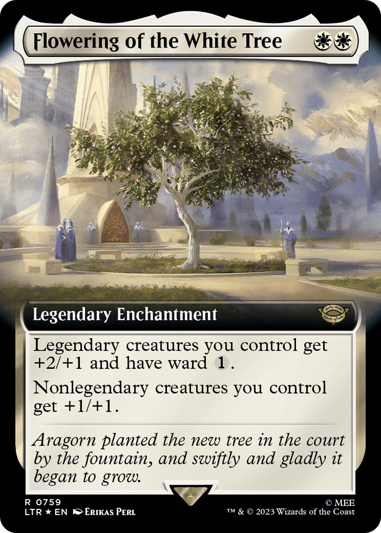 Flowering of the White Tree (LTR-759) - The Lord of the Rings: Tales of Middle-earth: (Extended Art) Surge Foil [Rare]