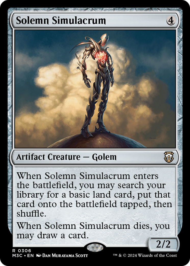 Solemn Simulacrum (M3C-306) - Modern Horizons 3 Commander [Rare]
