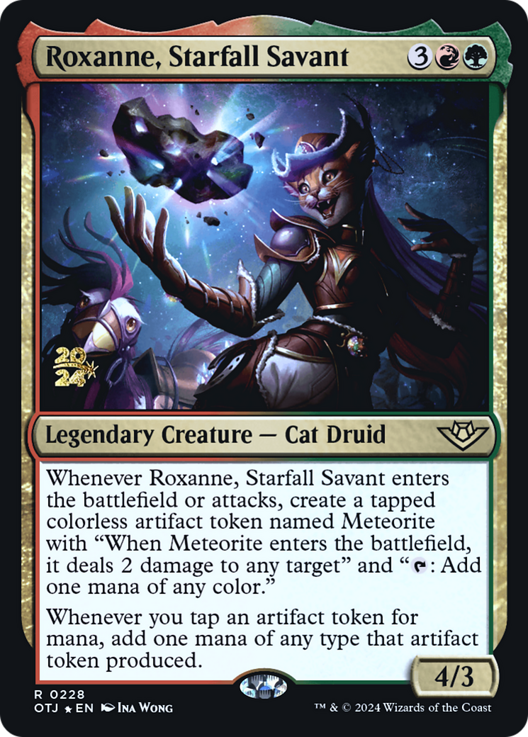Roxanne, Starfall Savant (POTJ-228S) - Outlaws of Thunder Junction Promos Foil [Rare]