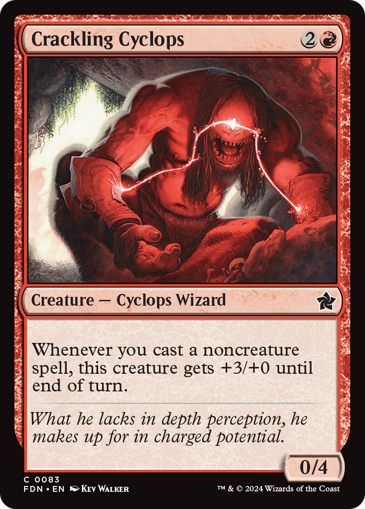 Crackling Cyclops (FDN-083) - Foundations Foil [Common]