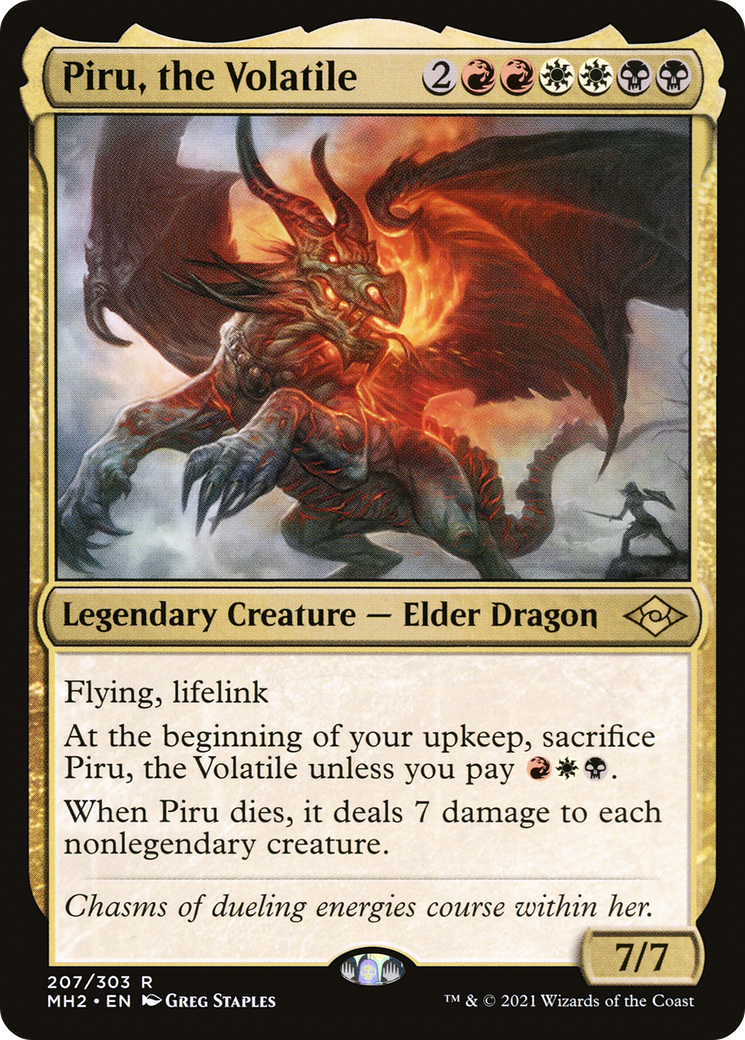 Piru, the Volatile (MH2-207) - Modern Horizons 2 Foil [Rare]