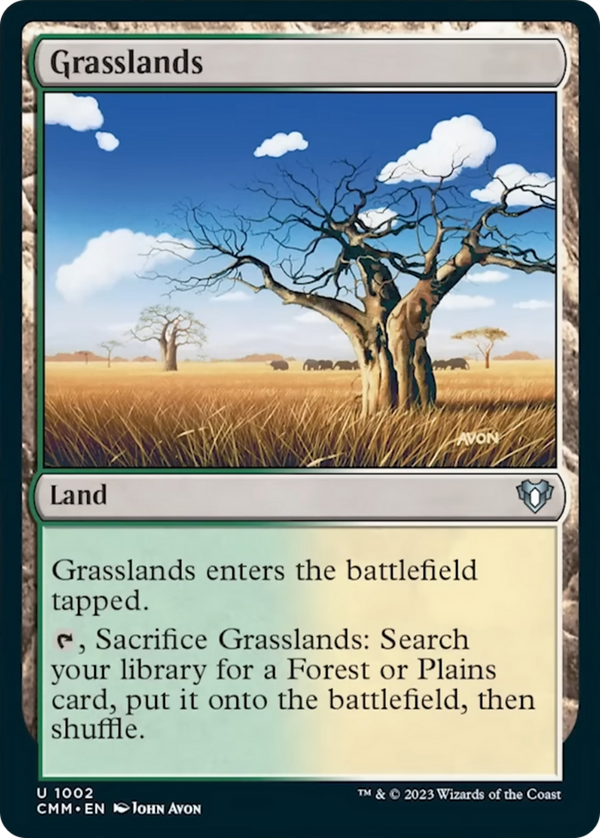Grasslands (CMM-1002) - Commander Masters [Uncommon]