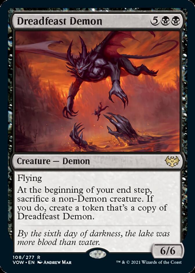 Dreadfeast Demon (VOW-108) - Innistrad: Crimson Vow [Rare]
