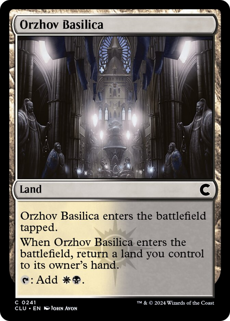 Orzhov Basilica (CLU-241) - Ravnica: Clue Edition [Common]
