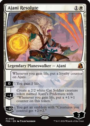 Ajani Resolute (FRA-195) - Reality Fracture [Mythic]