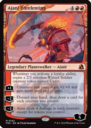 Ajani Unrelenting (FRA-242) - Reality Fracture [Mythic]