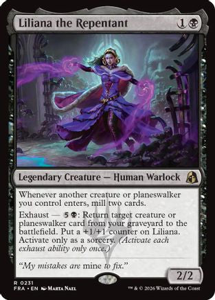 Liliana the Repentant (FRA-231) - Reality Fracture Foil [Rare]