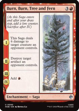 Burn, Burn, Tree and Fern (HOB-090) - The Hobbit [Uncommon]