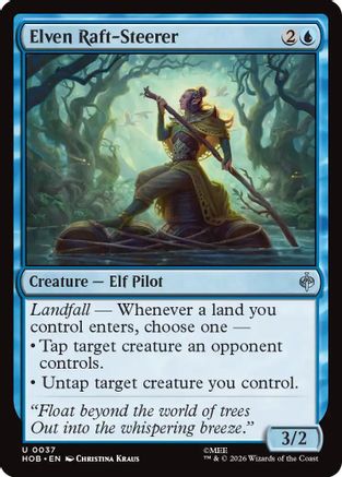 Elven Raft-Steerer (HOB-037) - The Hobbit Foil [Uncommon]