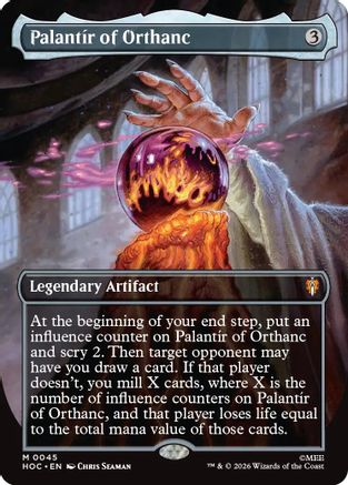 Palantir of Orthanc (Borderless) (HOC-045) - The Hobbit: Eternal-Legal Foil [Mythic]