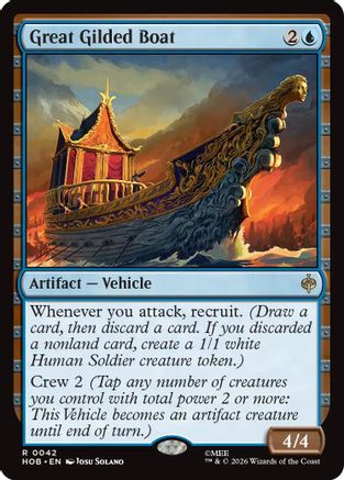 Great Gilded Boat (HOB-042) - The Hobbit [Rare]