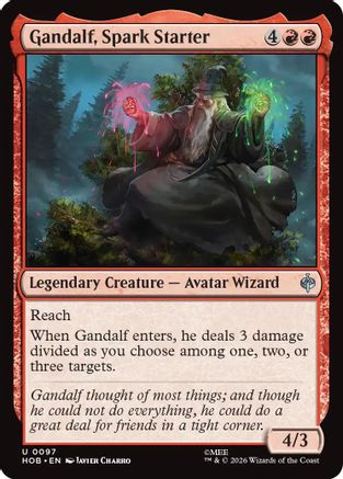 Gandalf, Spark Starter (HOB-097) - The Hobbit [Uncommon]