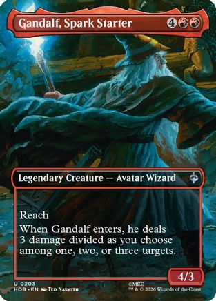 Gandalf, Spark Starter (Borderless) (HOB-203) - The Hobbit [Uncommon]