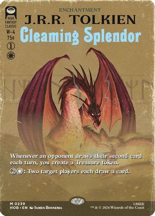 Gleaming Splendor (Borderless) (HOB-239) - The Hobbit [Mythic]