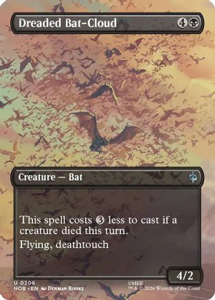 Dreaded Bat-Cloud (Borderless) (HOB-206) - The Hobbit [Uncommon]