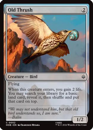 Old Thrush (HOB-002) - The Hobbit Foil [Common]