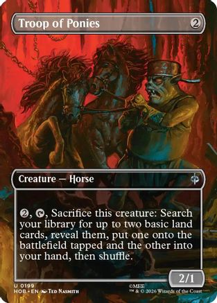 Troop of Ponies (Borderless) (HOB-199) - The Hobbit [Uncommon]
