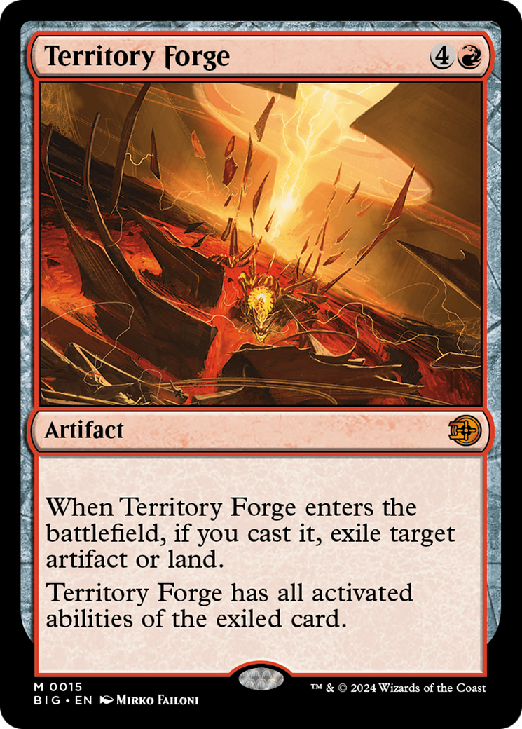 Territory Forge (BIG-015) - The Big Score Foil [Mythic]