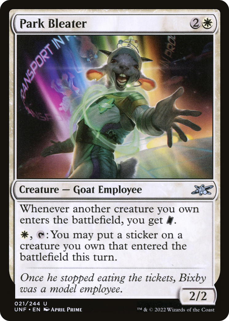 Park Bleater (UNF-021) - Unfinity [Uncommon]