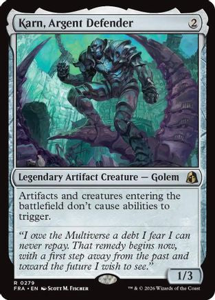 Karn, Argent Defender (FRA-279) - Reality Fracture [Rare]