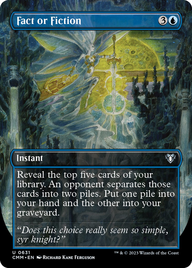 Fact or Fiction (CMM-631) - Commander Masters (Borderless) [Uncommon]