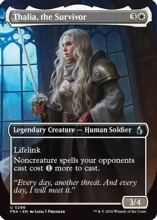 Thalia, the Survivor (Borderless) (FRA-296) - Reality Fracture [Uncommon]
