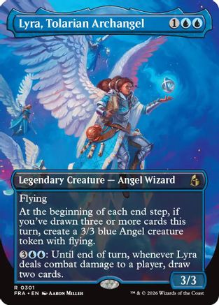 Lyra, Tolarian Archangel (Borderless) (FRA-301) - Reality Fracture [Rare]