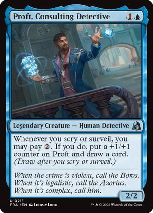Proft, Consulting Detective (FRA-218) - Reality Fracture [Uncommon]