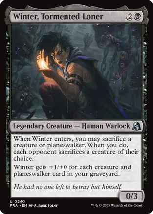 Winter, Tormented Loner (FRA-240) - Reality Fracture [Uncommon]