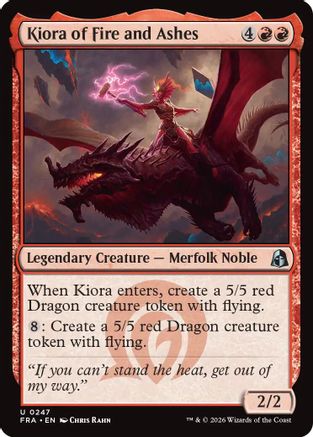 Kiora of Fire and Ashes (FRA-247) - Reality Fracture [Uncommon]