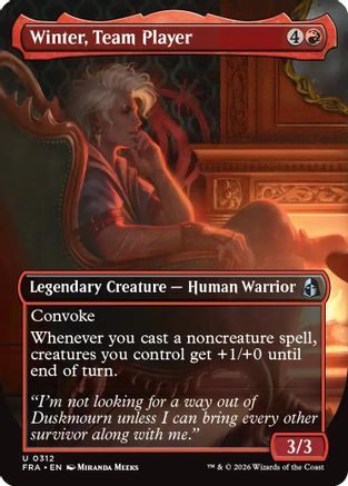 Winter, Team Player (Borderless) (FRA-312) - Reality Fracture [Uncommon]