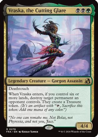 Vraska, the Cutting Glare (FRA-278) - Reality Fracture [Rare]