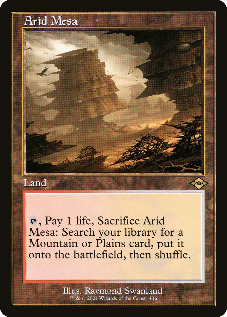 Arid Mesa (MH2-436) - Modern Horizons 2 Etched Foil [Rare] Retro Frame