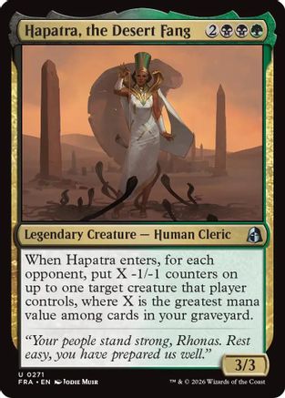Hapatra, the Desert Fang (FRA-271) - Reality Fracture Foil [Uncommon]