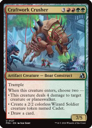 Craftwork Crusher (FRA-127) - Reality Fracture Foil [Uncommon]