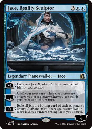 Jace, Reality Sculptor (FRA-216) - Reality Fracture Foil [Rare]