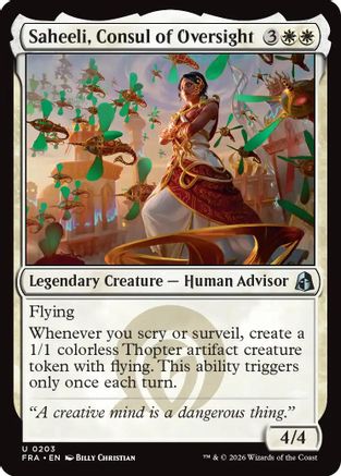 Saheeli, Consul of Oversight (FRA-203) - Reality Fracture [Uncommon]
