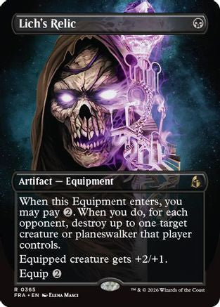 Lich's Relic (Borderless) (FRA-365) - Reality Fracture [Rare]