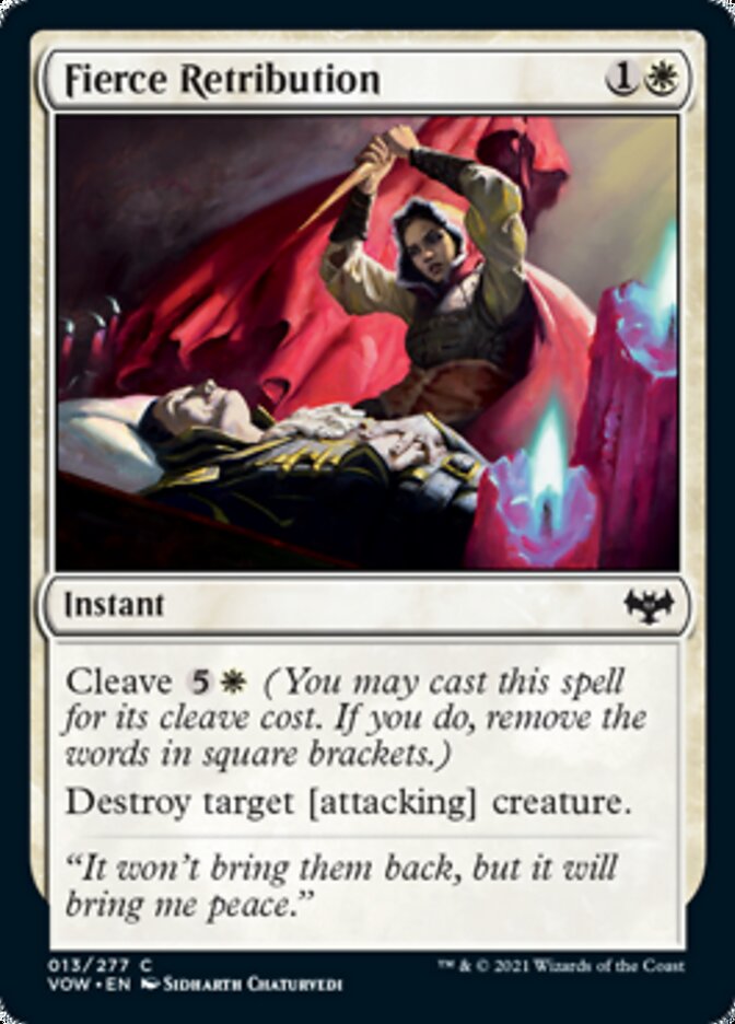 Fierce Retribution (VOW-013) - Innistrad: Crimson Vow [Common]