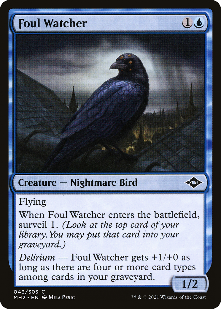 Foul Watcher (MH2-043) - Modern Horizons 2 Foil [Common]