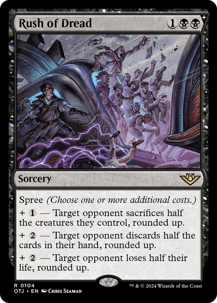 Rush of Dread (OTJ-104) - Outlaws of Thunder Junction: (spree) Foil [Rare]