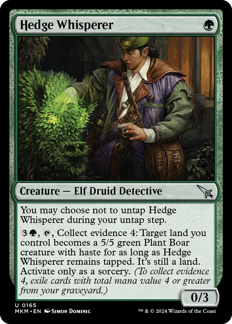 Hedge Whisperer (MKM-165) - Murders at Karlov Manor [Uncommon]