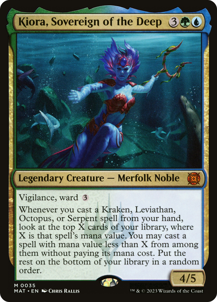 Kiora, Sovereign of the Deep (MAT-035) - March of the Machine: The Aftermath [Mythic]