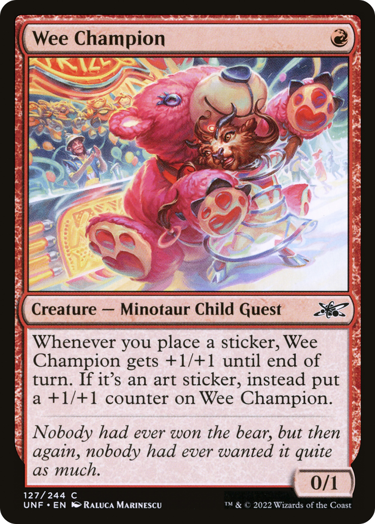 Wee Champion (UNF-127) - Unfinity Foil [Common]