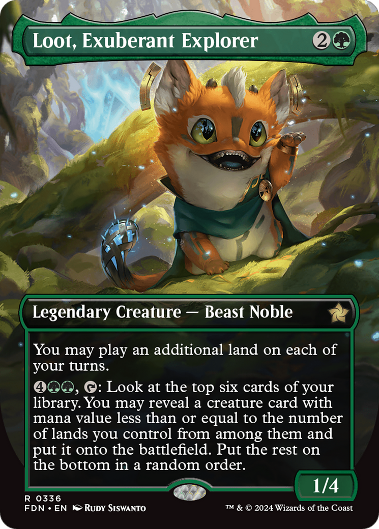 Loot, Exuberant Explorer (FDN-336) - Foundations (Borderless) [Rare]